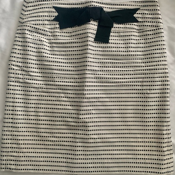 BLACK AND WHITE PENCIL SKIRT - Picture 1 of 4